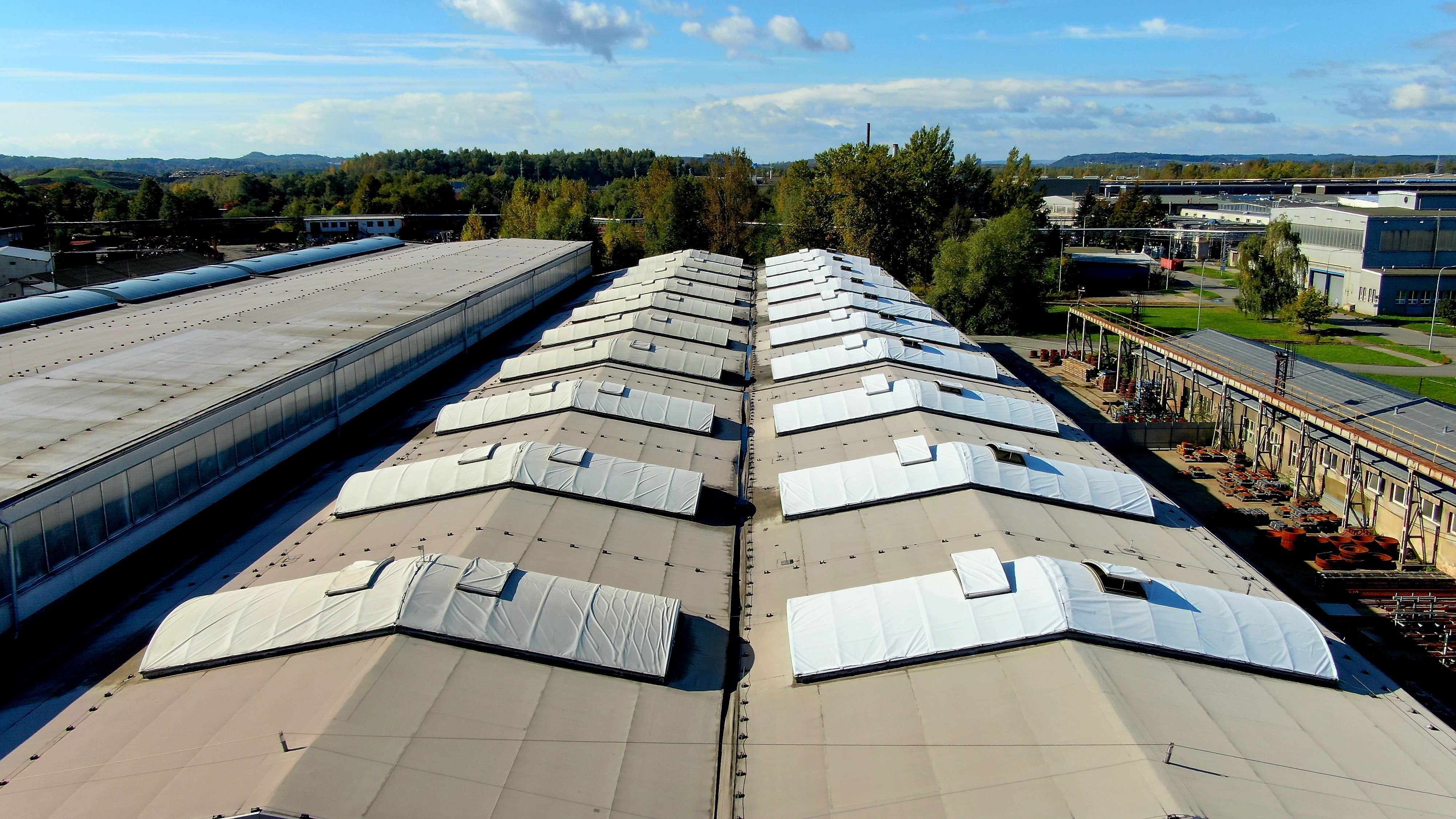 Stínění celé haly